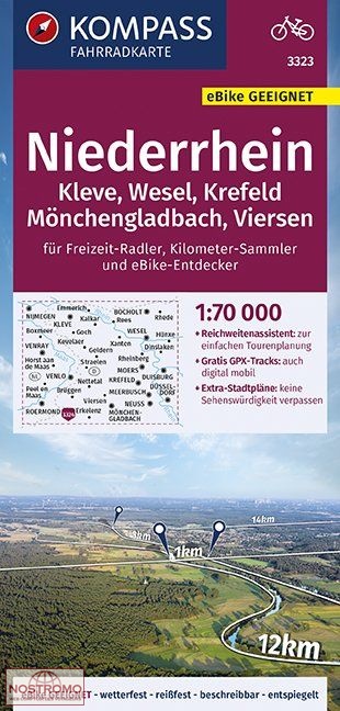 3323 NIEDERRHEIN | Kompass cycling map