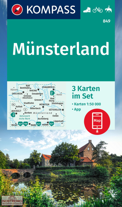 849 MÜNSTERLAND | Kompass hiking maps