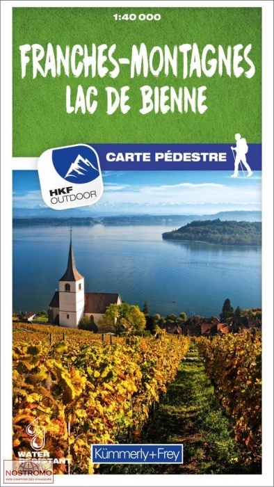FRANCHES-MONTAGNES - LAC DE BIENNE - 10 | Kummerly+Frey hiking map