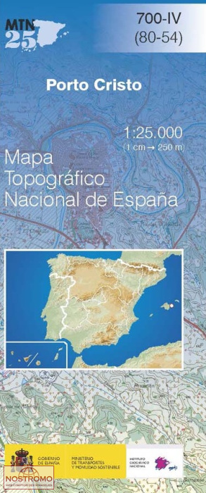 700-4 PORTO CRISTO | CNIG topographical map