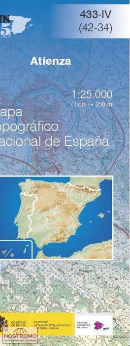 433-4 ATIENZA | CNIG topographical map
