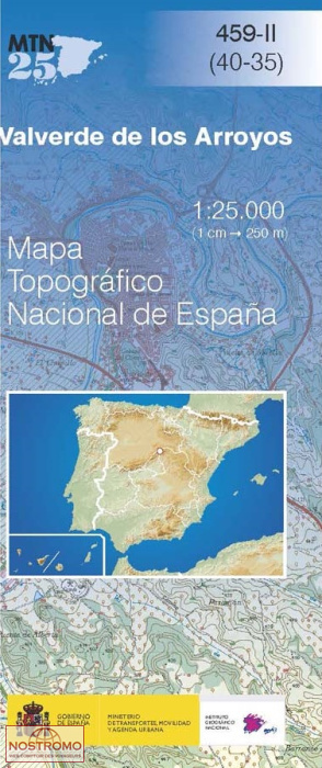 459-2 VALVERDE DE LOS ARROYOS | CNIG topographical map