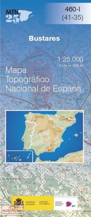 460-1 BUSTARES | CNIG topographical map