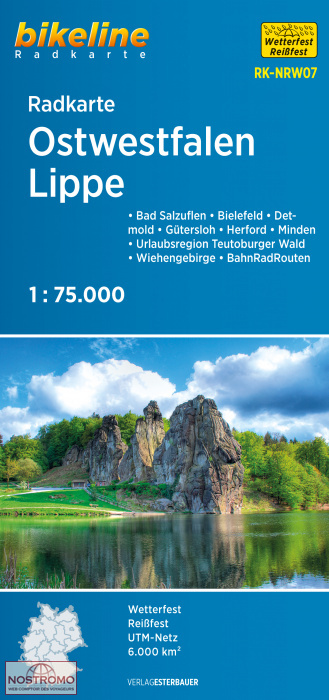 NRW07 OSTWESTFALEN LIPPE | Esterbauer cycling map