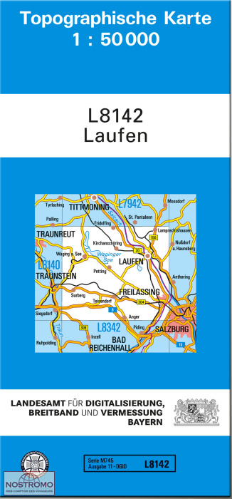 L8142 LAUFEN | carte topographique LDBV