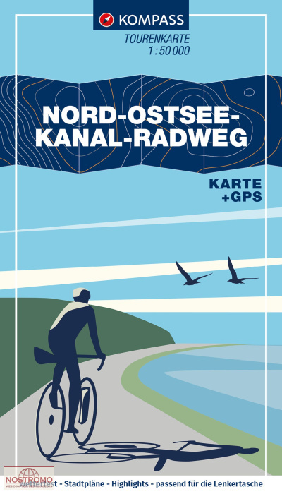 NORD-OSTSEE-KANAL-RADWEG | Kompass cycling map