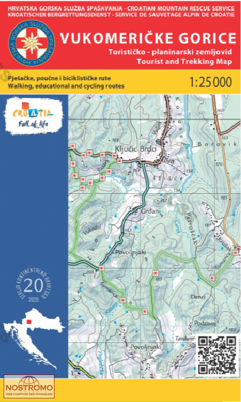 20 VUKOMERICKE GORICE | carte de randonnée HGSS