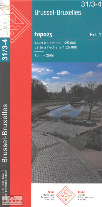 31/3-4 BRUXELLES-BRUSSEL | NGI/IGN topographical map