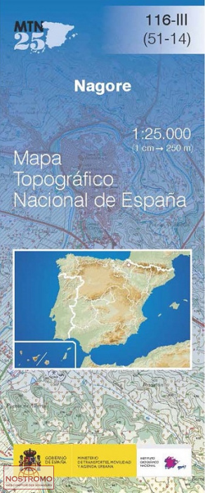 116-3 NAGORE | CNIG topographical map
