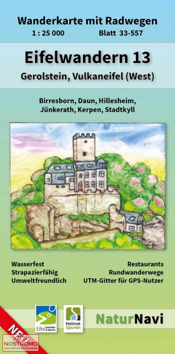 EIFELWANDERN 13 - GEROLSTEIN, VULKANEIFEL (WEST) | NaturNavi hiking map