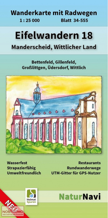EIFELWANDERN 18 - MANDERSCHEID, WITTLICHER LAND | NaturNavi hiking map