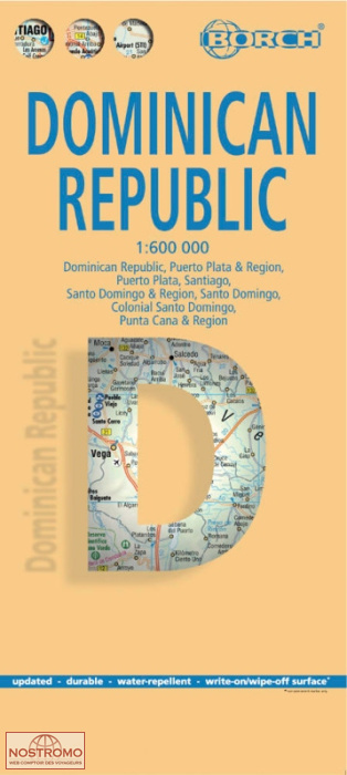 RÉPUBLIQUE DOMINICAINE | carte touristique Borch