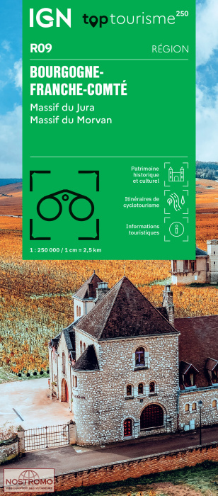 R09 BURGUNDY - FRANCHE-COMTÉ | IGN road map