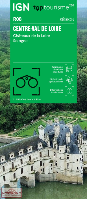 R08 CENTRE-VAL DE LOIRE | carte routière IGN