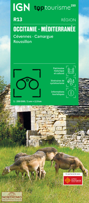 R13 OCCITANIE - MÉDITERRANÉE | carte routière IGN