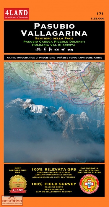 171 PASUBIO - VALLAGARINA | 4Land hiking and biking map