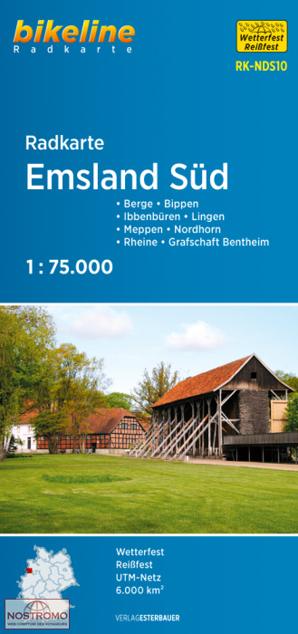 NDS10 EMSLAND SÜD | Esterbauer cycling map