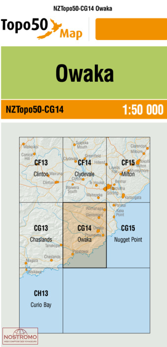 CG14 OWAKA | carte topographique LINZ