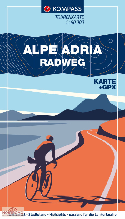 ALPE ADRIA RADWEG | Kompass cycling map