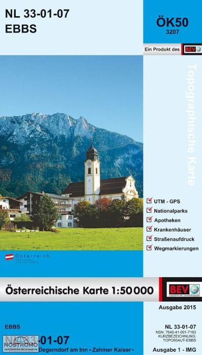 3207 EBBS | carte topographique BEV