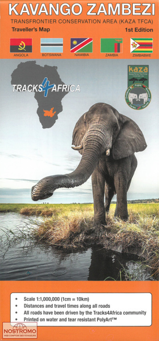KAVANGO ZAMBEZI TRANSFRONTIER CONSERVATION AREA | Tracks4africa travel map