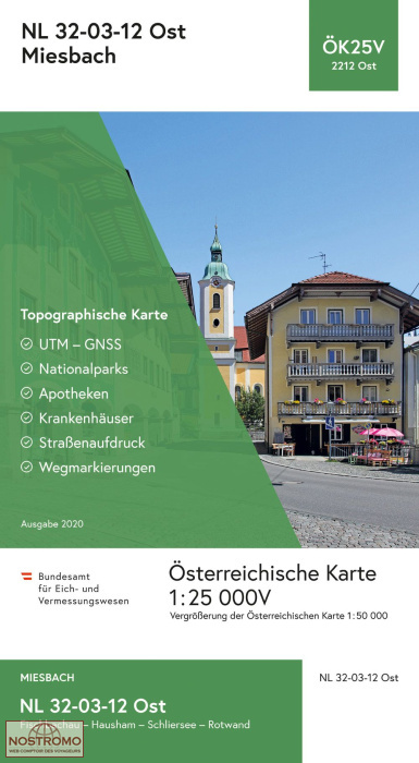 2212-OST MIESBACH | carte topographique BEV