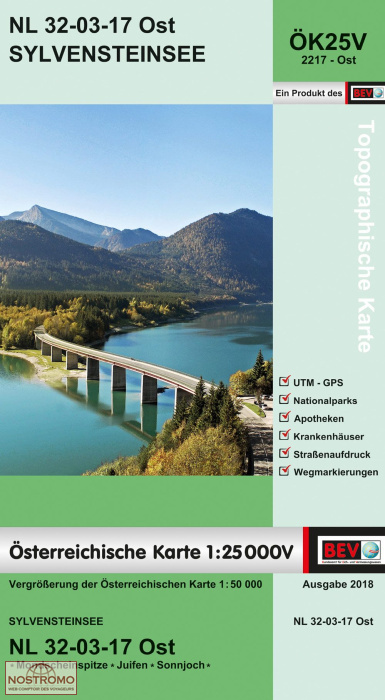 2217-OST SYLVENSTEINSEE | carte topographique BEV