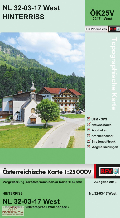 2217-WEST HINTERRISS | carte topographique BEV