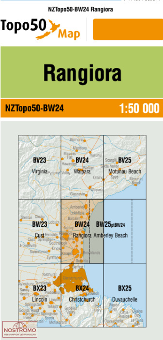 BW24 RANGIROA | carte topographique LINZ
