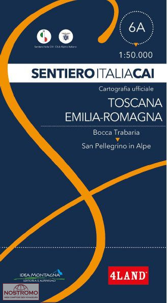 6A TOSCANA - EMILIA-ROMAGNA | carte de randonnée 4Land