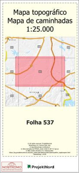 537 FORNALHAS VELHAS | Projektnord topographic map