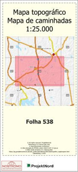 538 MESSEJANA | Projektnord topographic map