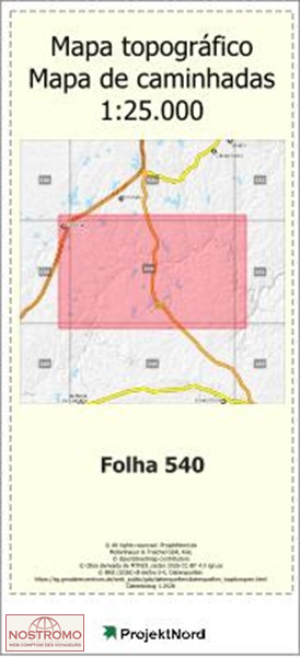 540 VALE DE AÇOR | Projektnord topographic map