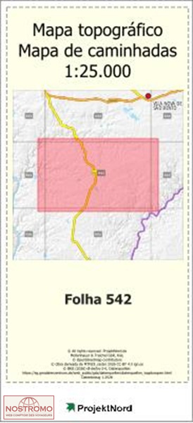 542 VALES MORTOS | Projektnord topographic map