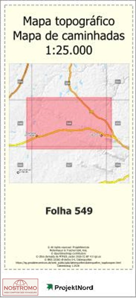 549 SAO MARCOS DA ATABOEIRA | Projektnord topographic map