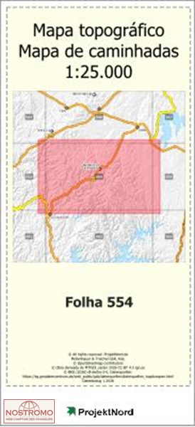 554 SAO MARTINHO DAS AMOREIRAS | Projektnord topographic map