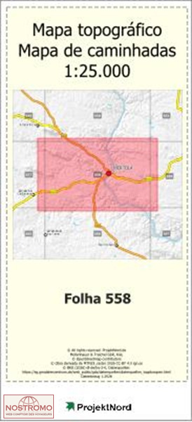 558 MÉRTOLA | Projektnord topographic map