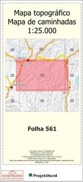 561 ODEMIRA (SUL) | Projektnord topographic map