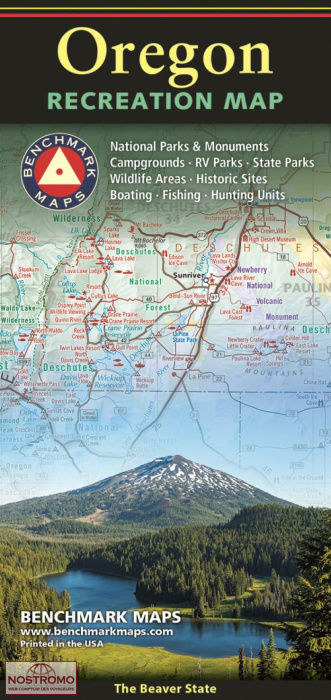 OREGON | carte touristique Benchmark