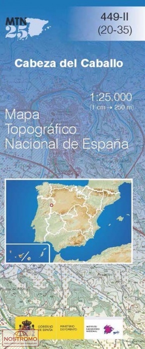449-2 CABEZA DEL CABALLO | carte topographique CNIG