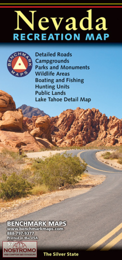NEVADA | carte touristique Benchmark