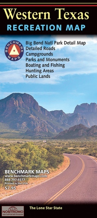TEXAS OUEST | carte touristique Benchmark