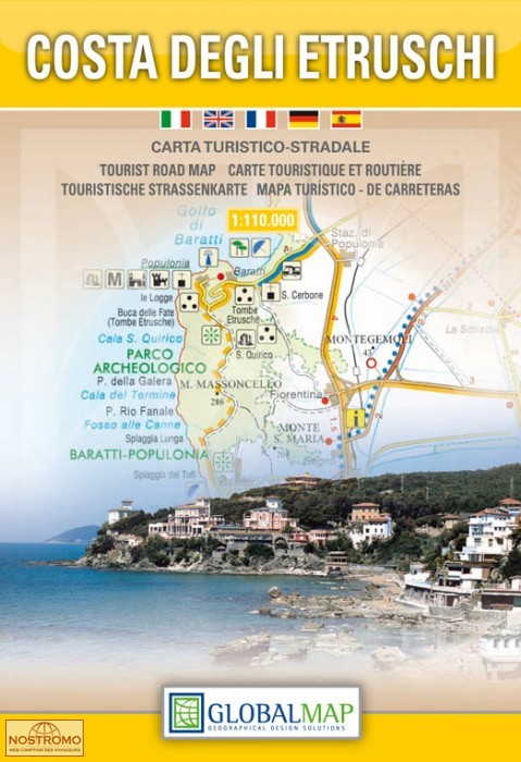 COSTA DEGLI ETRUSCHI | carte touristique GlobalMap