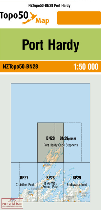 BN28 PORT HARDY | carte topographique LINZ