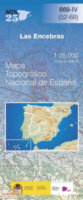 869-4 LAS ENCEBRAS | CNIG topographical map