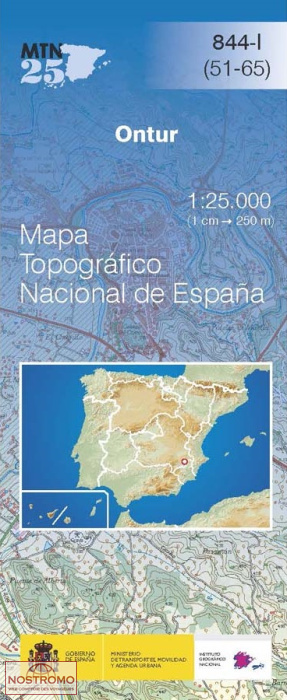 844-1 ONTUR | CNIG topographical map