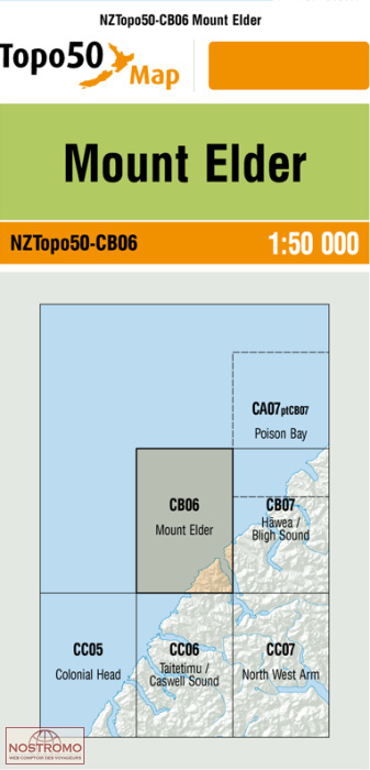 CB06 MOUNT ELDER | carte topographique LINZ
