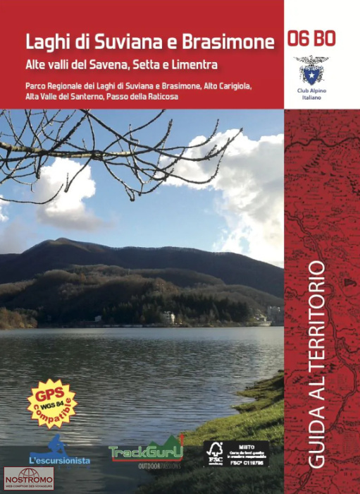 06BO LAGHI DI SUVIANA E BRASIMONE | carte de randonnée l'Escursionista/Track Guru