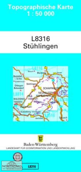 L8316 STÜHLINGEN | carte topographique LGL