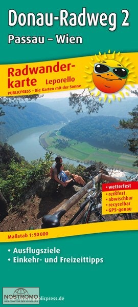 DONAU RADWEG 2 : PASSAU-WIEN | Publicpress cycling map